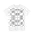 Keffiyeh Pattern Heavy Cotton Tee - Modern Mesh Design Streetwear T-Shirt